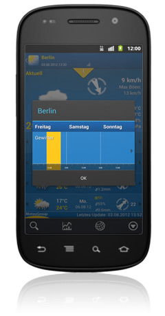 WeatherPro for Android - Wetterwarnungen