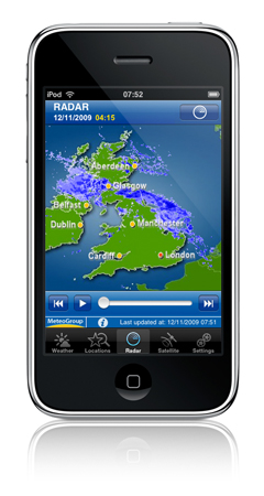 WeatherPro for iPhone - Precipitation-type Radar